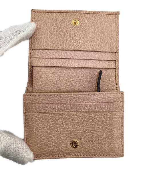 GUCCI（グッチ）GUCCI (グッチ) ダブルG 2つ折り財布 ピンクの古着・服飾アイテム