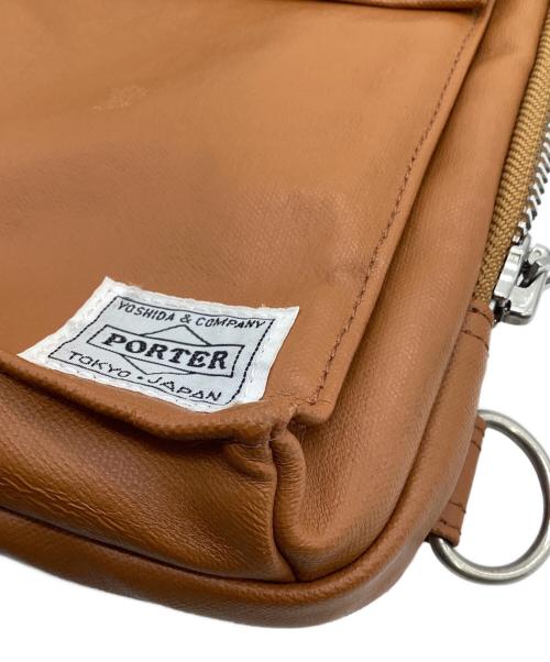 PORTER（ポーター）PORTER (ポーター) FREE STYLE（フリースタイル）スリングショルダーバッグ オレンジの古着・服飾アイテム