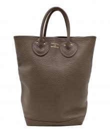 YOUNG & OLSEN The DRYGOODS STORE（ヤングアンドオルセン ザ ドライグッズストア）の古着「EMBOSSED LEATHER HAVERSACK M（エンボスレザー ハバーサック M)」｜ベージュ