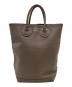 YOUNG & OLSEN The DRYGOODS STORE（ヤングアンドオルセン ザ ドライグッズストア）の古着「EMBOSSED LEATHER HAVERSACK M（エンボスレザー ハバーサック M)」｜ベージュ