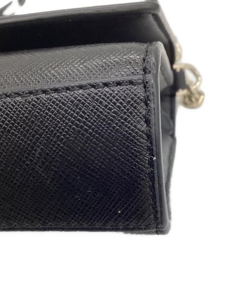 Kate Spade（ケイトスペード）Kate Spade (ケイトスペード) ステイシー カラーブロック スモール フラップ クロスボディ ベージュ×ブラックの古着・服飾アイテム