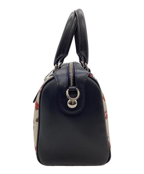 COACH（コーチ）COACH (コーチ) 2WAYバッグ ネイビー×アイボリーの古着・服飾アイテム
