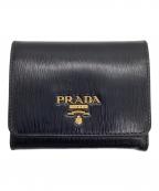 PRADAプラダ）の古着「3つ折り財布」｜ブラック