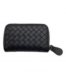 BOTTEGA VENETA（ボッテガベネタ）の古着「イントレチャート ラウンドジップ カードケース」｜グレー