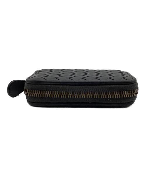 BOTTEGA VENETA（ボッテガベネタ）BOTTEGA VENETA (ボッテガベネタ) イントレチャート ラウンドジップ カードケース グレーの古着・服飾アイテム