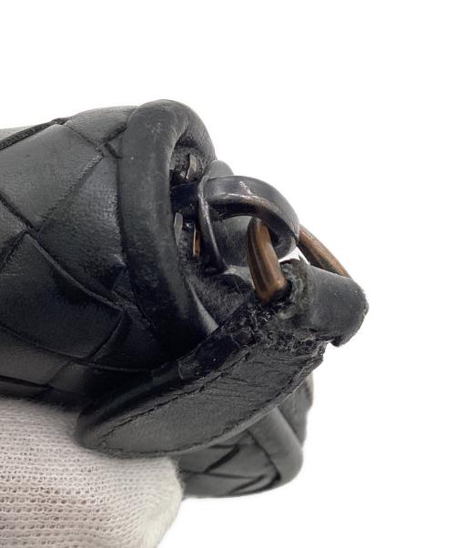 BOTTEGA VENETA（ボッテガベネタ）BOTTEGA VENETA (ボッテガベネタ) イントレチャート ラウンドジップ カードケース グレーの古着・服飾アイテム