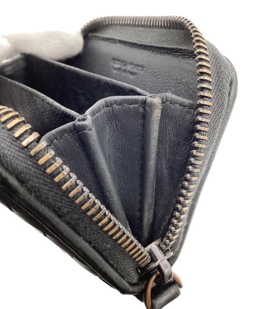 BOTTEGA VENETA（ボッテガベネタ）BOTTEGA VENETA (ボッテガベネタ) イントレチャート ラウンドジップ カードケース グレーの古着・服飾アイテム