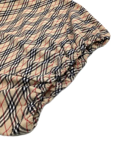 BURBERRY BLUE LABEL（バーバリー ブルー レーベル）BURBERRY BLUE LABEL (バーバリー ブルー レーベル) コットンハイゲージ 半袖ニット ベージュ サイズ:Mの古着・服飾アイテム