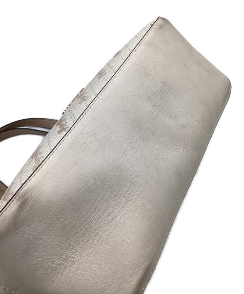 COACH（コーチ）COACH (コーチ) ホース アンド キャリッジ トート 27 ウィズ ホース アンド キャリッジ ドット プリント アイボリーの古着・服飾アイテム