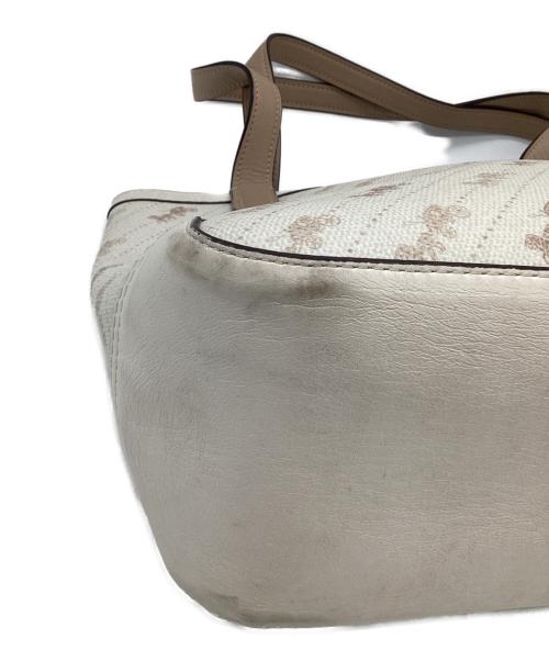 COACH（コーチ）COACH (コーチ) ホース アンド キャリッジ トート 27 ウィズ ホース アンド キャリッジ ドット プリント アイボリーの古着・服飾アイテム