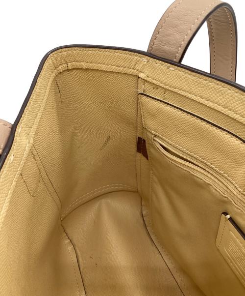 COACH（コーチ）COACH (コーチ) ホース アンド キャリッジ トート 27 ウィズ ホース アンド キャリッジ ドット プリント アイボリーの古着・服飾アイテム