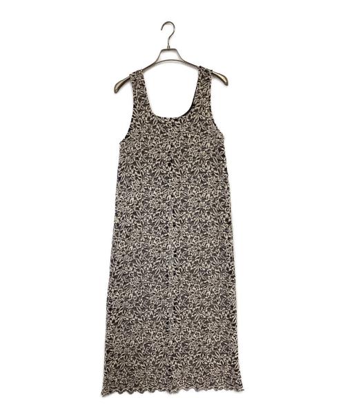 ROSE BUD（ローズバッド）ROSE BUD (ローズバッド) mag.by c (マグバイシー) LACE SLEEVELESS DRESS（レース スリーブレス ドレス） グレー サイズ:ONESIZEの古着・服飾アイテム
