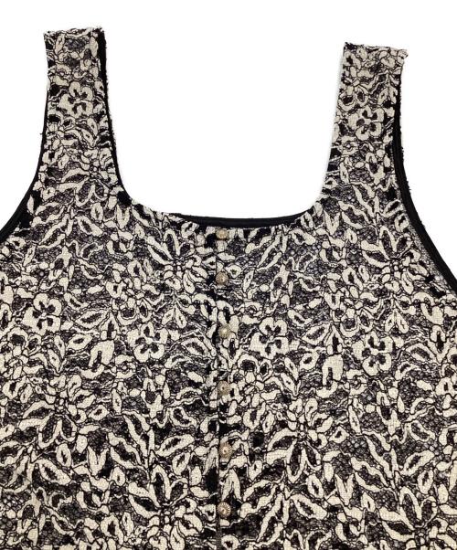 ROSE BUD（ローズバッド）ROSE BUD (ローズバッド) mag.by c (マグバイシー) LACE SLEEVELESS DRESS（レース スリーブレス ドレス） グレー サイズ:ONESIZEの古着・服飾アイテム