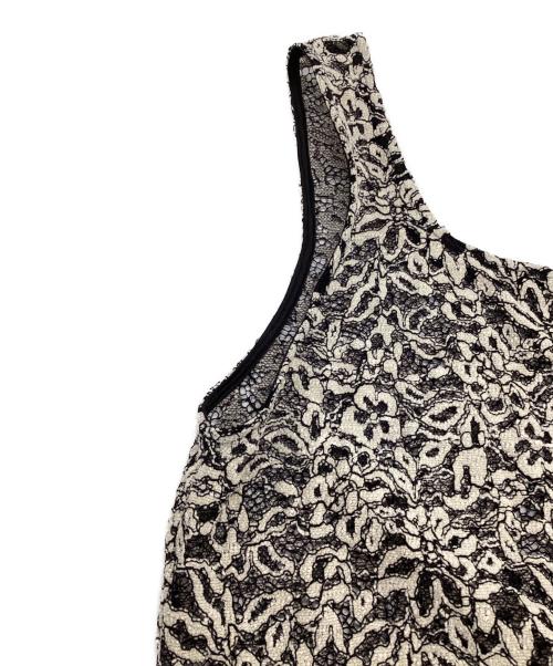 ROSE BUD（ローズバッド）ROSE BUD (ローズバッド) mag.by c (マグバイシー) LACE SLEEVELESS DRESS（レース スリーブレス ドレス） グレー サイズ:ONESIZEの古着・服飾アイテム