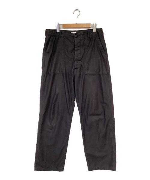 CIOTA（シオタ）CIOTA (シオタ) スビンコットンムラ糸バックサテンベイカーパンツ ブラック サイズ:5の古着・服飾アイテム