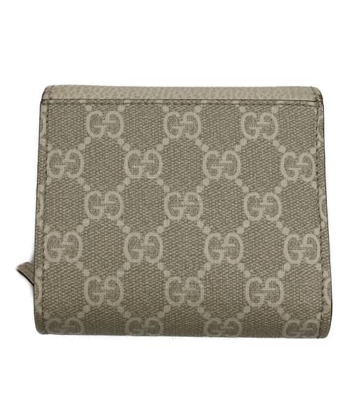 GUCCI（グッチ）GUCCI (グッチ) ダブルG バイカラー ミディアム ウォレット アイボリーの古着・服飾アイテム