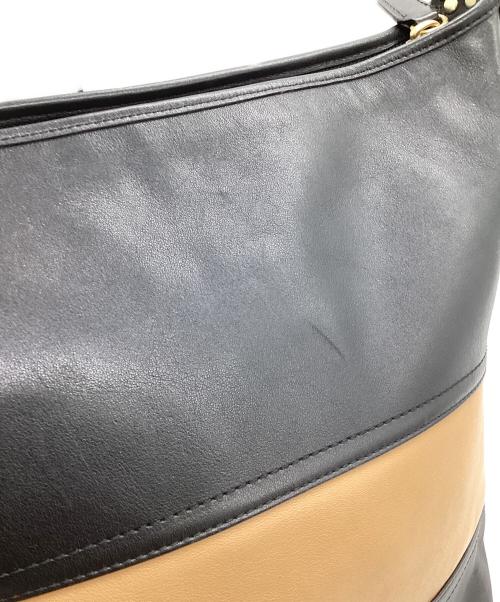 COACH（コーチ）COACH (コーチ) 2WAY ショルダーバッグ ブラック×ブラウンの古着・服飾アイテム