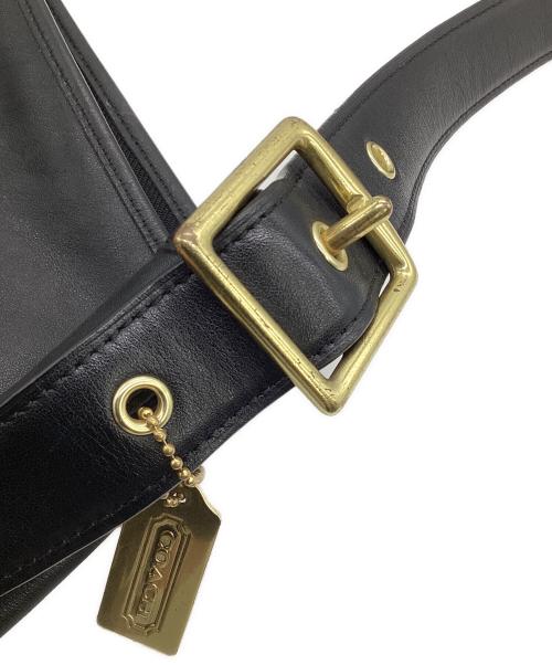 COACH（コーチ）COACH (コーチ) 2WAY ショルダーバッグ ブラック×ブラウンの古着・服飾アイテム