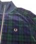 中古・古着 FRED PERRY (フレッドペリー) ベロアトラックジャケット ネイビー×グリーン サイズ:O（JASPO）：10000円