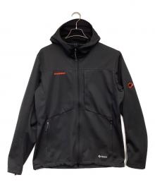 MAMMUT（マムート）の古着「アルティメイト 8 ソフトシェル フーデッド ジャケット」｜ブラック
