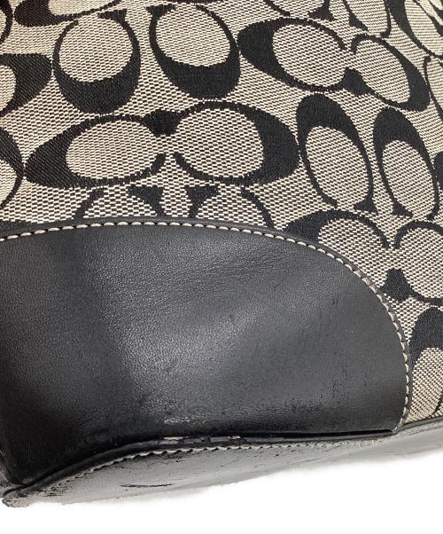 COACH（コーチ）COACH (コーチ) シグネチャー ショルダーバッグ ブラックの古着・服飾アイテム