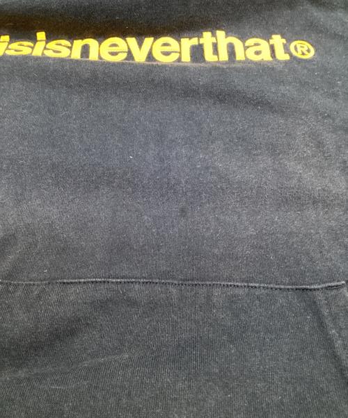thisisneverthat（ディスイズネバーザット）thisisneverthat (ディスイズネバーザット) T-Logo Hoodie（T-ロゴ フーディー） ネイビー サイズ:Mの古着・服飾アイテム