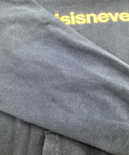 thisisneverthat（ディスイズネバーザット）thisisneverthat (ディスイズネバーザット) T-Logo Hoodie（T-ロゴ フーディー） ネイビー サイズ:Mの古着・服飾アイテム