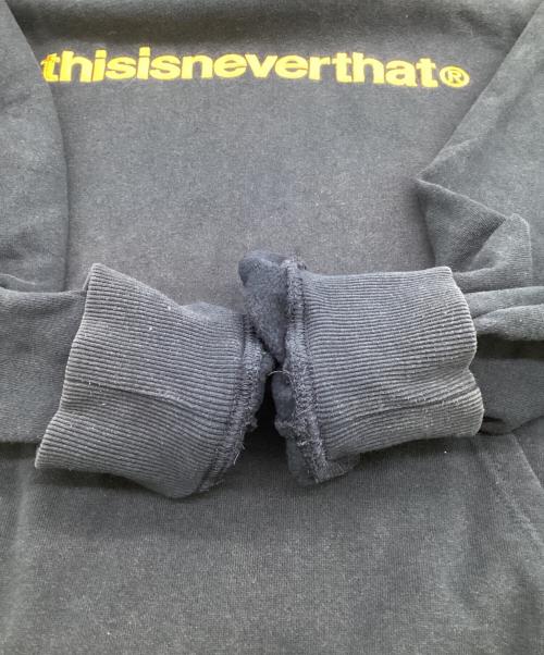 thisisneverthat（ディスイズネバーザット）thisisneverthat (ディスイズネバーザット) T-Logo Hoodie（T-ロゴ フーディー） ネイビー サイズ:Mの古着・服飾アイテム