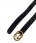GUCCI (グッチ) ロゴ ベルト ブラック サイズ:75/30：6000円