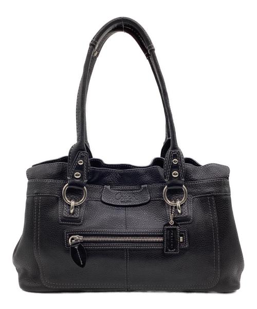 COACH（コーチ）COACH (コーチ) ぺネロピ レザー ショッパー ブラックの古着・服飾アイテム