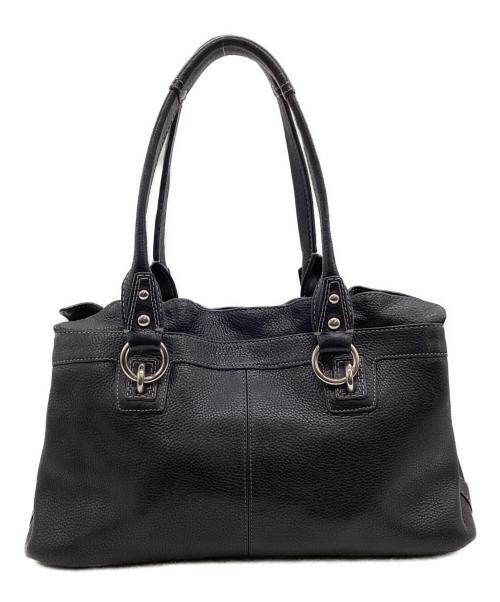 COACH（コーチ）COACH (コーチ) ぺネロピ レザー ショッパー ブラックの古着・服飾アイテム