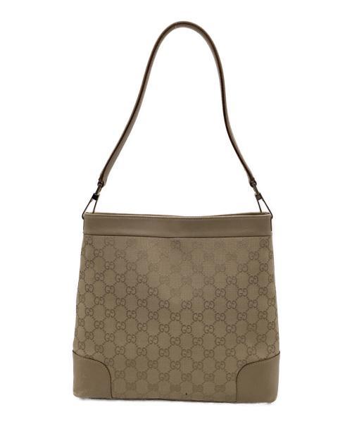 GUCCI（グッチ）GUCCI (グッチ) GGキャンバス ワンショルダーバッグ ベージュの古着・服飾アイテム