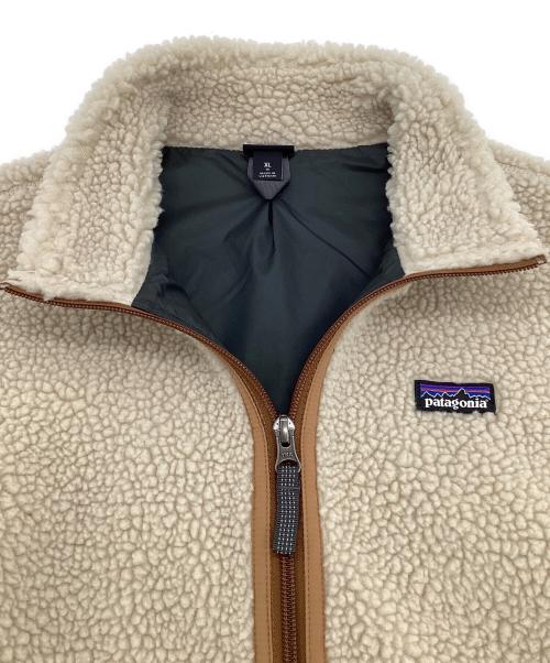 Patagonia（パタゴニア）Patagonia (パタゴニア) Kids RetroX Vest（キッズ レトロX ベスト） ベージュ×ブラウン サイズ:XL（14）の古着・服飾アイテム
