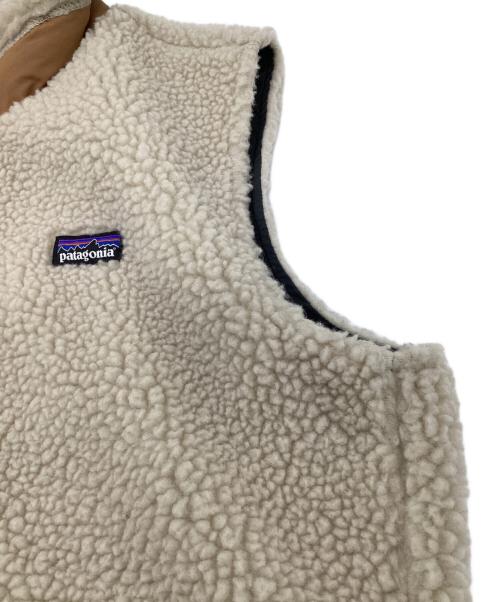 Patagonia（パタゴニア）Patagonia (パタゴニア) Kids RetroX Vest（キッズ レトロX ベスト） ベージュ×ブラウン サイズ:XL（14）の古着・服飾アイテム