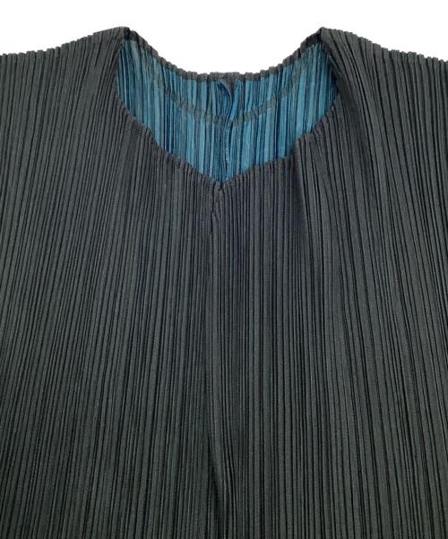 PLEATS PLEASE（プリーツプリーズ）PLEATS PLEASE (プリーツプリーズ) プリーツカーディガン グリーン サイズ:3の古着・服飾アイテム