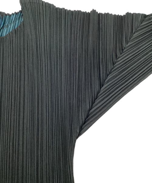 PLEATS PLEASE（プリーツプリーズ）PLEATS PLEASE (プリーツプリーズ) プリーツカーディガン グリーン サイズ:3の古着・服飾アイテム