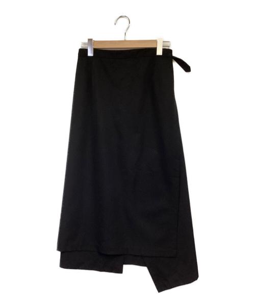 tricot COMME des GARCONS（トリココムデギャルソン）tricot COMME des GARCONS (トリココムデギャルソン) ラップスカート ブラック サイズ:Mの古着・服飾アイテム