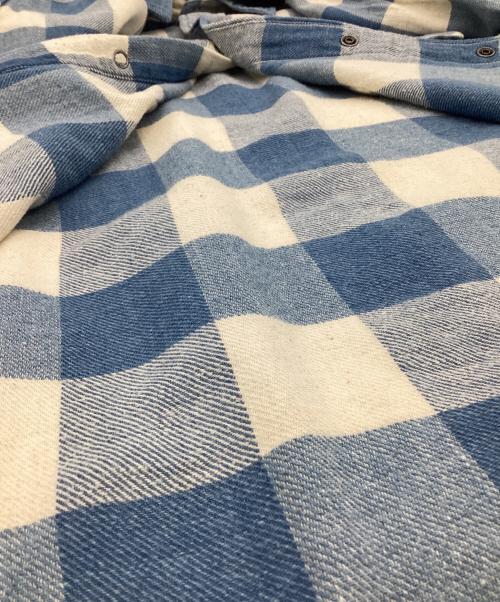 RRL（ダブルアールエル）RRL (ダブルアールエル) ウエスタン シャツ アイボリー×ブルー サイズ:Mの古着・服飾アイテム