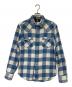 RRL（ダブルアールエル）の古着「ウエスタン シャツ」｜アイボリー×ブルー