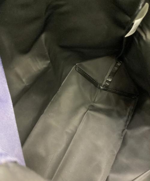 LONGCHAMP（ロンシャン）LONGCHAMP (ロンシャン) ル プリアージュ CABAS（カバス）トートバッグ ネイビー×ブラウンの古着・服飾アイテム