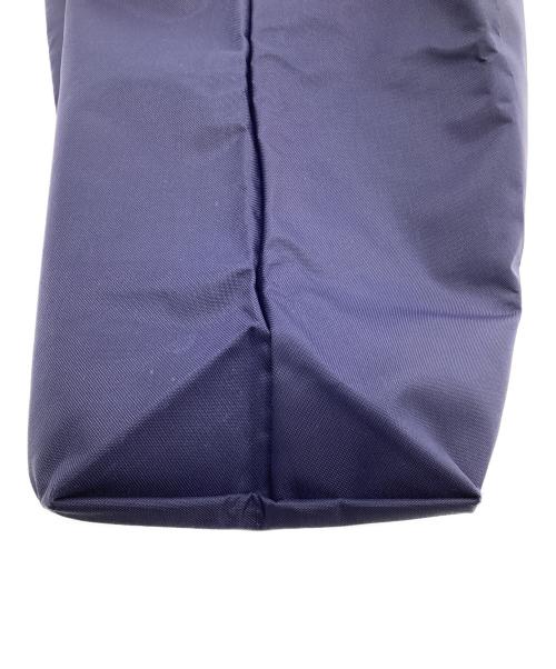 LONGCHAMP（ロンシャン）LONGCHAMP (ロンシャン) ル プリアージュ CABAS（カバス）トートバッグ ネイビー×ブラウンの古着・服飾アイテム