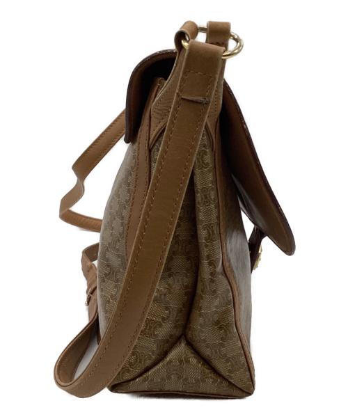 CELINE（セリーヌ）CELINE (セリーヌ) マカダム柄 ショルダーバッグ ベージュの古着・服飾アイテム