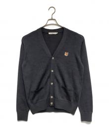 maison kitsune（メゾンキツネ）の古着「FOX HEAD PATCH CLASSIC CARDIGAN」｜グレー