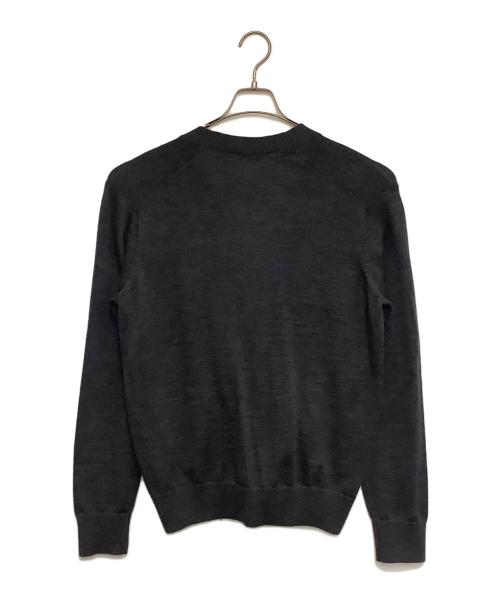 maison kitsune（メゾンキツネ）maison kitsune (メゾンキツネ) FOX HEAD PATCH CLASSIC CARDIGAN グレー サイズ:Sの古着・服飾アイテム