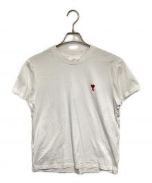AMI PARIS（アミ パリス）の古着「SMALL HEART LOGO HALF T-SHIRTS」｜ホワイト