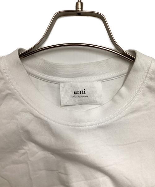 AMI PARIS（アミ パリス）AMI PARIS (アミ パリス) SMALL HEART LOGO HALF T-SHIRTS ホワイト サイズ:Sの古着・服飾アイテム