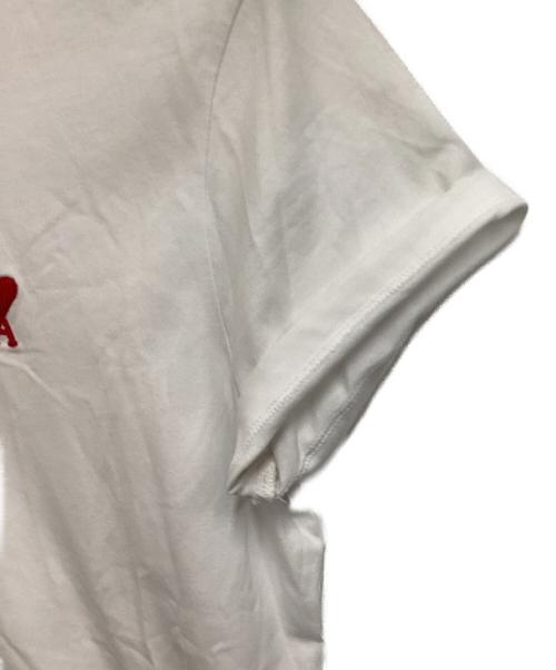 AMI PARIS（アミ パリス）AMI PARIS (アミ パリス) SMALL HEART LOGO HALF T-SHIRTS ホワイト サイズ:Sの古着・服飾アイテム
