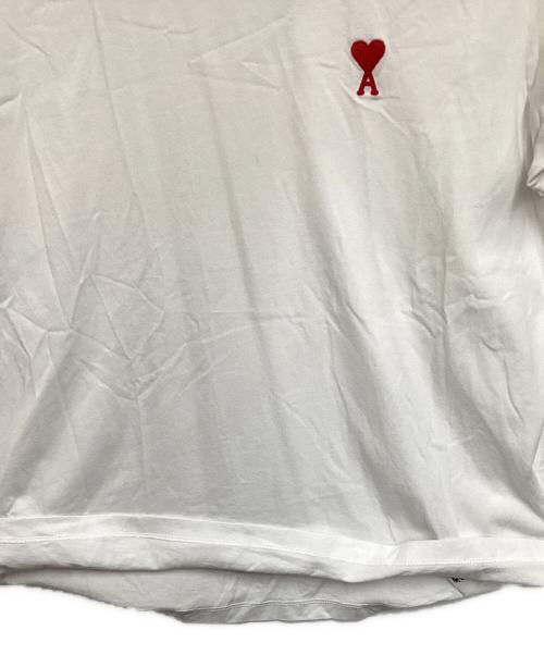 AMI PARIS（アミ パリス）AMI PARIS (アミ パリス) SMALL HEART LOGO HALF T-SHIRTS ホワイト サイズ:Sの古着・服飾アイテム