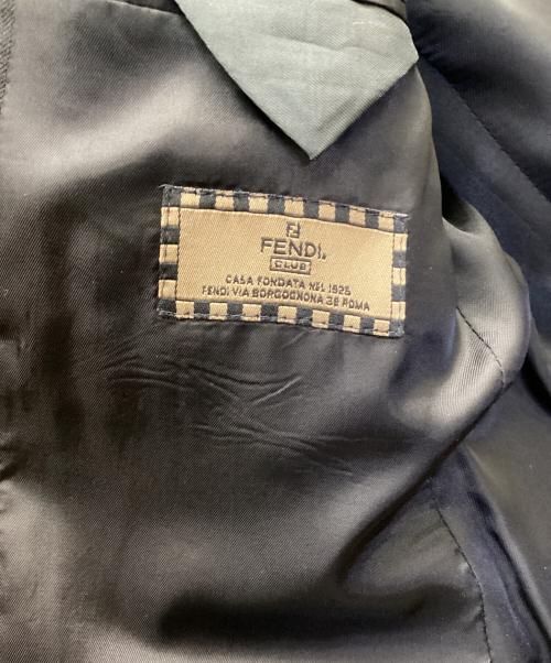 FENDI CLUB（フェンディ クラブ）FENDI CLUB (フェンディ クラブ) 2B セットアップスーツ ブラック サイズ:46 8 R（実寸値要確認）の古着・服飾アイテム