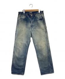 AURALEE（オーラリー）の古着「SELVEDGE FADED HEAVY DENIM PAINTER PANTS（セルビッジ フェーデッド ヘビー デニム ペインター パンツ）」｜インディゴ
